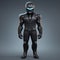 Dark Suit Robot Character: Hyper-realistic Sci-fi Superhero