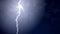 Dark thunderstorm clouds illuminated by lightning bolts, thunder time, nature