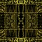 Dark Tribal Ornate Seamless Mosaic