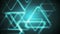 Dark turquoise polygonal triangles video animation