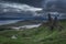 Dark view to Old Man of Storr, Scotland