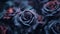Dark Vintage Roses Background