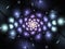 Dark violet fractal spiral
