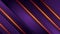 Dark violet striped motion background with glowing orange lines