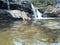 Dark water waterfall in a Brazilian reserve