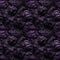 Dark wavy purple and black surface like lava. AI generative illustration