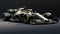 Dark White And Light Gold Simulative Gtf1 F1 Racing Car Render