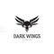 Dark wings. Skull logo