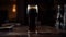Dark wood bar counter serves frothy craft beer in pint glass generated by AI