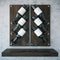 Dark wooden wine rack