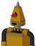 Dark-Yellow Automaton With Cone Head And Round Mouth And Angry Cyclops Eye And Spike Tip