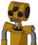 Dark-Yellow Automaton With Multi-Toroid Head And Square Mouth And Three-Eyed