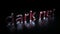 Darknet red text word on black background 3D render