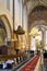 Darlowo, Poland - Historic quarter - interior of medieval St. Mary\'s Church at the market square