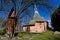 Darlowo Poland, Saint Gertrude church in spring