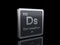 Darmstadtium Ds, element symbol from periodic table series