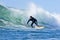 Darshan Gooch surfing in Santa Cruz, California