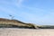 Darss Fischland peninsula at Baltic sea Germany. beach landscape with dunes reed and trees