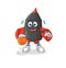 Dart dribble basketball character. cartoon mascot vector