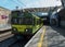 The Dart electric rail train in Dublin Connolly Station on the outward bound journey from Greystone via Dunloaghair