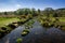 The Dart River In Early Spring Season At Postbridge, Dartmoor Na