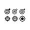 Dart target icon flat vector template design trendy