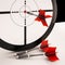 Dart Target Means Focused Successful Aim