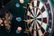 dartboard game target entertainment perfect accurate bullseye