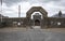 Dartmoor Prison entrance gate, England UK