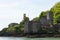 Dartmouth castle viewed from the River Dart Devon uk