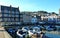 Dartmouth England. Inner harbour, river Dart, lower car ferry