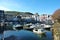 Dartmouth England. Inner harbour, river Dart, lower car ferry