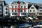 Dartmouth England. Inner harbour, river Dart, lower car ferry