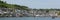 Dartmouth harbour panorama River Dart Devon uk