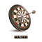 Darts board isolated