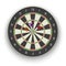 Darts circle aim with arrows in bullseye realistic vector accuracy target business achievement