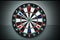 Darts and dartboard arrow game