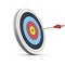 Darts sports circle target with arrow in bullseye realistic vector accuracy aiming hitting