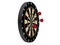 Dartsã€€hit on Dartboard  white background close up, 3DCG illustration