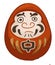 Daruma doll, japanese tradition of wishing luck