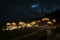 Das Kaltenbach Apart Hotel in the Zillertal Ziller valley region by night