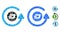 Dash Chargeback Composition Icon of Circles