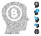 Dash Collage Bitcoin Thinking Head