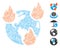 Dash Collage Earth Disasters Icon