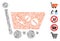 Dash Collage Medication Shopping Cart Icon