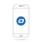 DASH cryptocurrency icon vector iphone