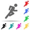 Dash, fast, run multi color style icon. Simple glyph, flat  of walking,running people icons for ui and ux, website or mobile
