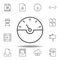 dash gauge speed outline icon. Detailed set of unigrid multimedia illustrations icons. Can be used for web, logo, mobile app, UI,