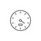 Dash gauge speed outline icon. Signs and symbols can be used for web, logo, mobile app, UI, UX