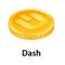 Dash icon, isometric style